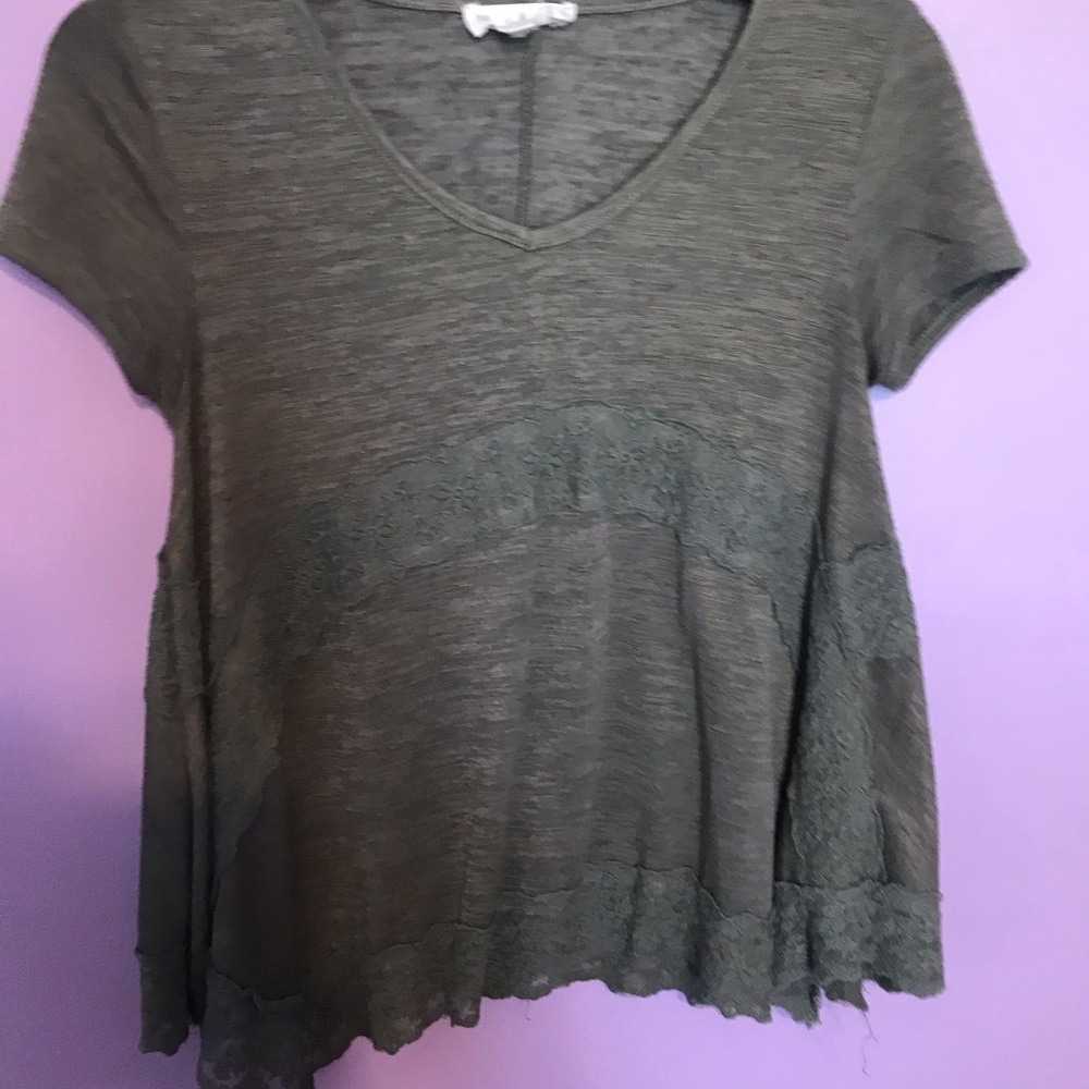 Green and Lace shirt